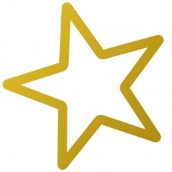 Sticker étoile trait