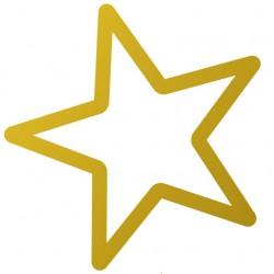 Sticker étoile trait