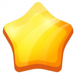 Sticker étoile relief