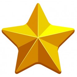 Sticker étoile pointue