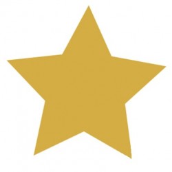Sticker étoile marron