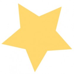 Sticker étoile jaune pâle