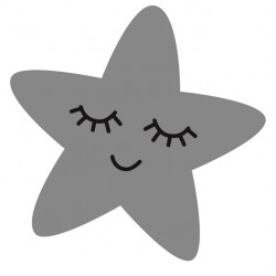 Sticker étoile rose expressive