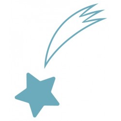 Sticker étoile grise
