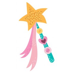 Sticker sac rose coeur