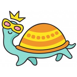 Sticker forme jaune