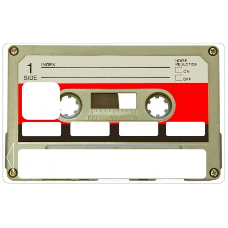 Autocollant CB cassette vintage - Mes sticks