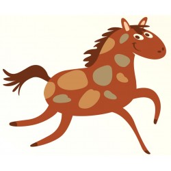 Sticker dindon marron