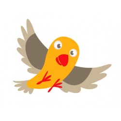 Sticker bouc gris