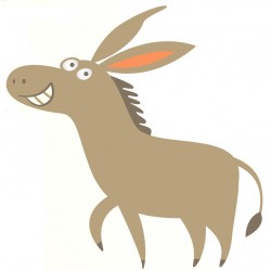 Sticker animal rouge