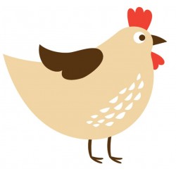 Sticker poussin réveillé