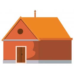 Sticker feuilles marron