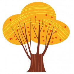 Sticker maison porte bois