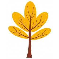 Sticker feuilles chiquetées
