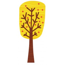 Sticker canard marron