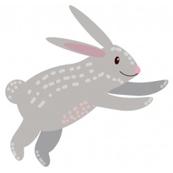 Sticker poule beige