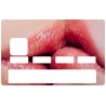 Sticker carte bancaire bouche