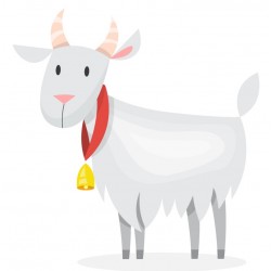 Sticker cheval frange