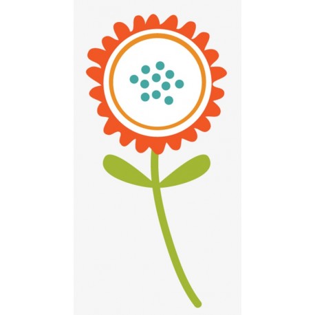 Sticker hérisson champignon bleu