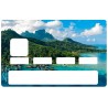 Sticker carte bancaire paysage mer