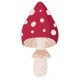 Sticker champignon magenta