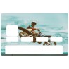 Sticker carte bancaire Moto cross