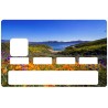 Sticker carte bancaire montagne mer