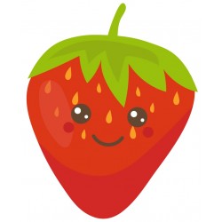 Sticker nectarine violette expressive