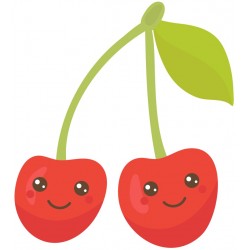 Sticker framboise expressive