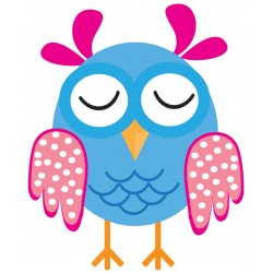 Sticker hibou jaune chef cuisinier