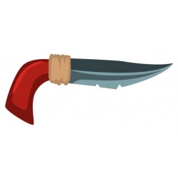 Sticker marteau rouge