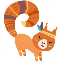 Sticker hibou indien