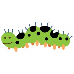 Sticker insecte volant vert