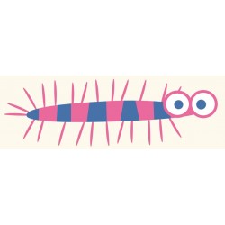 Sticker coccinelle ovale marron