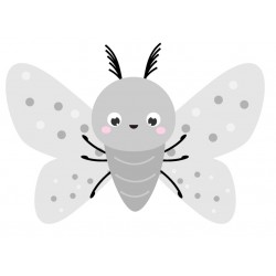 Sticker abeille yeux fermés