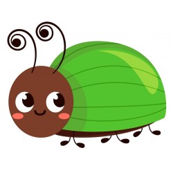 Sticker libellule bordeaux trompe
