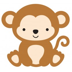 Sticker hippopotame violet