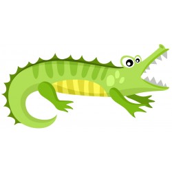 Sticker singe marron souriant