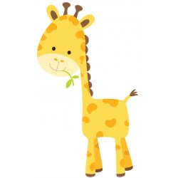 Sticker petit lion jaune