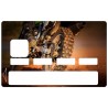 Sticker carte bleu Moto cross