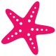 Sticker coquillage bleu