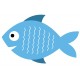 Sticker poisson roses