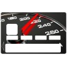 Sticker carte bleu compteur voiture