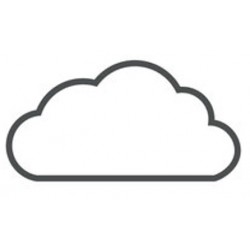 Sticker nuage noir forme mouton