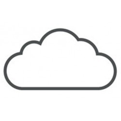 Sticker nuage noir bas arc