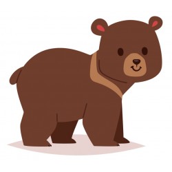 Sticker ourson mange miel