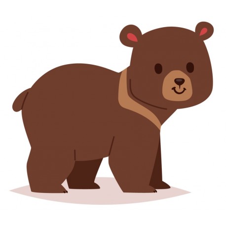 Sticker ourson mange miel