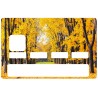Sticker carte bleu foret atomne