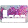 Autocollant CB plage palmier