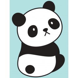 Sticker hello panda noeuds